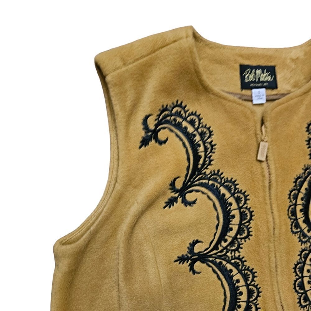 Women's BOB‎ MACKIE Zip Up Sweater Vest Size Small VINTAGE - Picture 2 of 5